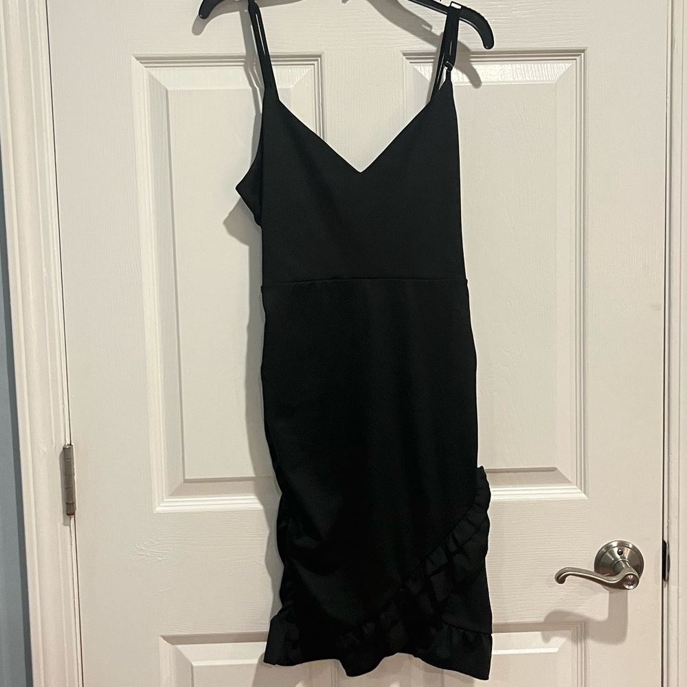 Black Ruffle Dress